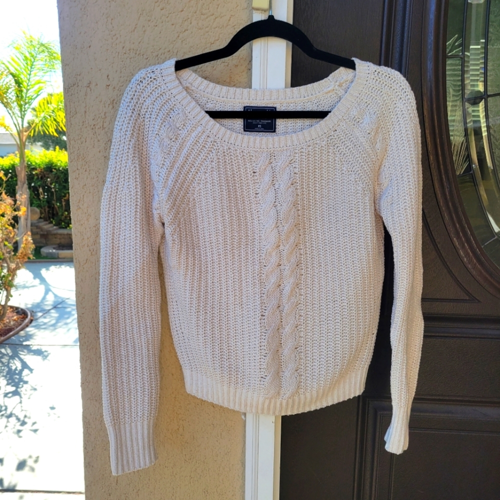 Abercrombie & Fitch Pointelle Boatneck Sweater